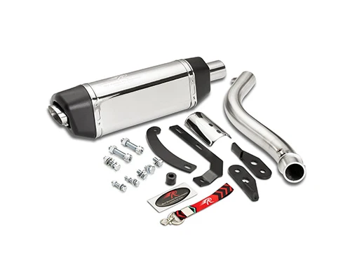 Red Rooster Performance Vertex Pro–Polish Exhaust for Royal Enfield Himalayan 450