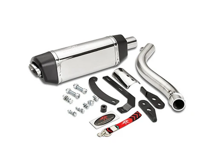 Red Rooster Performance Vertex Pro–Polish Exhaust for Royal Enfield Himalayan 450