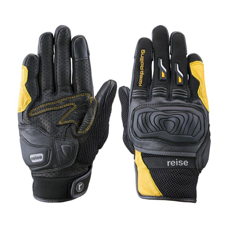Reise Moto Austra Riding Gloves - Yellow