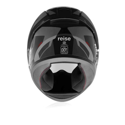 Reise Moto Helden Helmet - Grey / Black Gloss