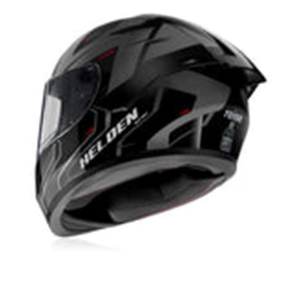 Reise Moto Helden Helmet - Grey / Black Gloss