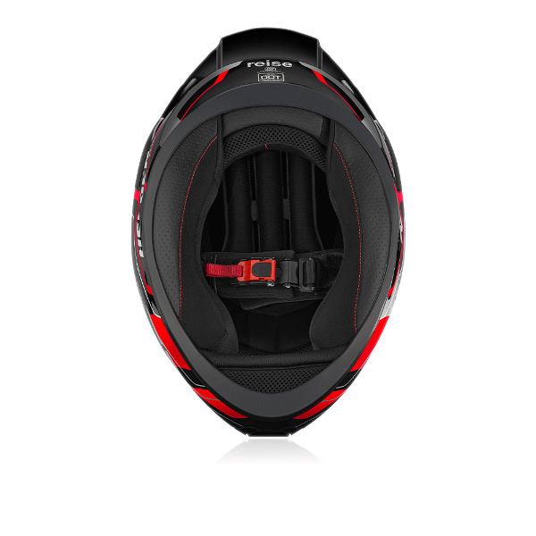 Reise Moto Helden Helmet - Red / Black Gloss
