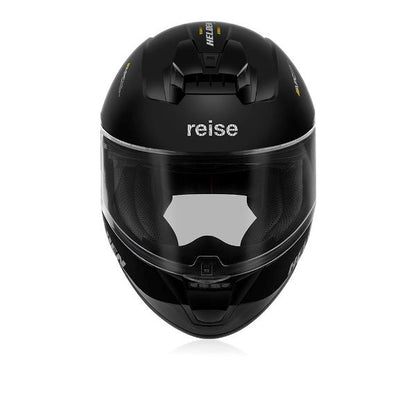 Reise Moto Helden Helmet - Solid Black Gloss
