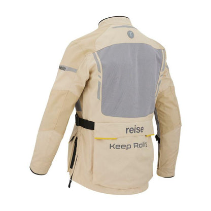 Reise Moto Pine Air Summer Adventure Touring Jacket - Beige