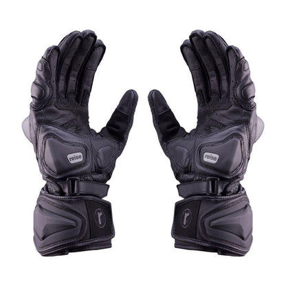 Reise Moto Rhodes Full Gauntlet Gloves - Black
