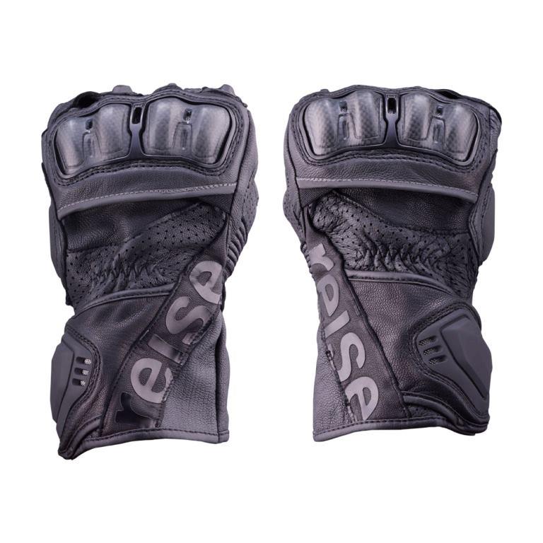 Reise Moto Rhodes Full Gauntlet Gloves - Black