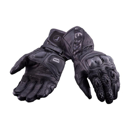 Reise Moto Rhodes Full Gauntlet Gloves - Black