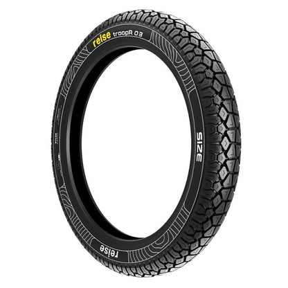 Reise Moto troopR 03 90/100-10 53J Front/Rear Tubeless Tyre - 3602010832