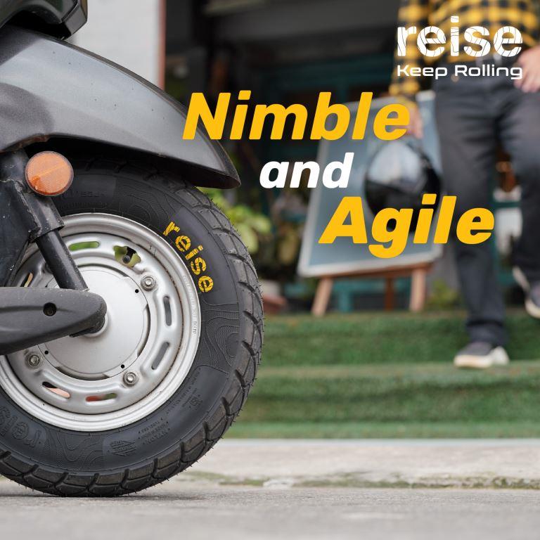 Reise Moto twistR 120/70-14 55P Front/Rear Tubeless Tyre - 3602490732