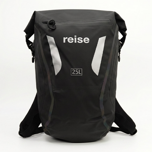 Reise Drypak Bagpack Waterproof Motorcycle Luggage 25L (Black)