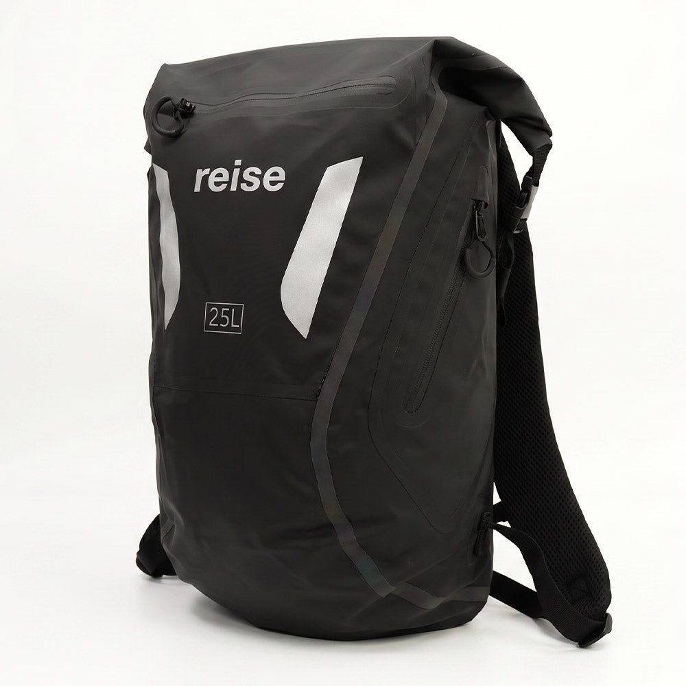 Reise Drypak Bagpack Waterproof Motorcycle Luggage 25L (Black)