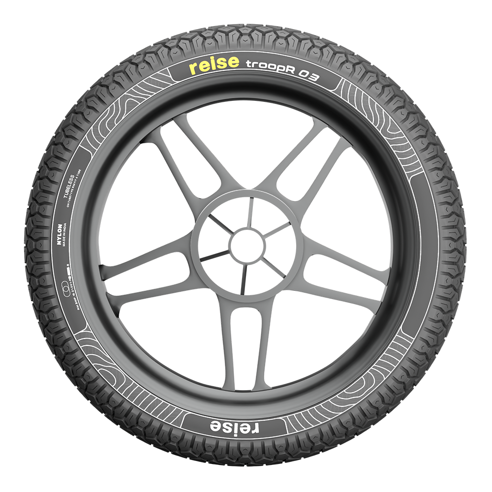 Reise Moto-troopR 03 80/100-17 53P Rear Tubeless Tyre (3601100822)