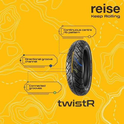 Reise Moto twistR 01 110/90-10 61J Rear Tubeless Tyre-3602360732