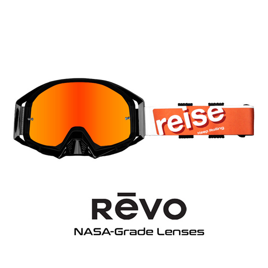 Reise Revver Revo Anti Fog & Anti Scratch MX Goggles (Orange)