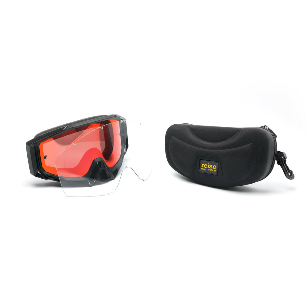 Reise Revver Revo Anti Fog & Anti Scratch MX Goggles (Orange)