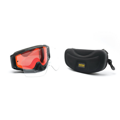 Reise Revver Revo Anti Fog & Anti Scratch MX Goggles (Orange)