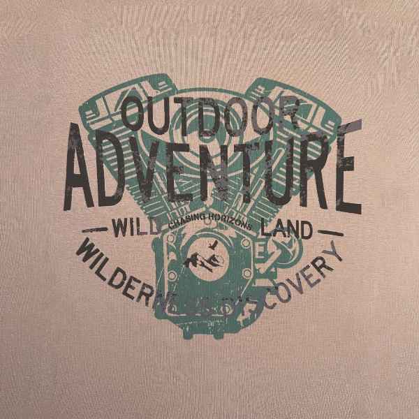 Reise T-shirt Twin Engine (Mousse)-7352803021