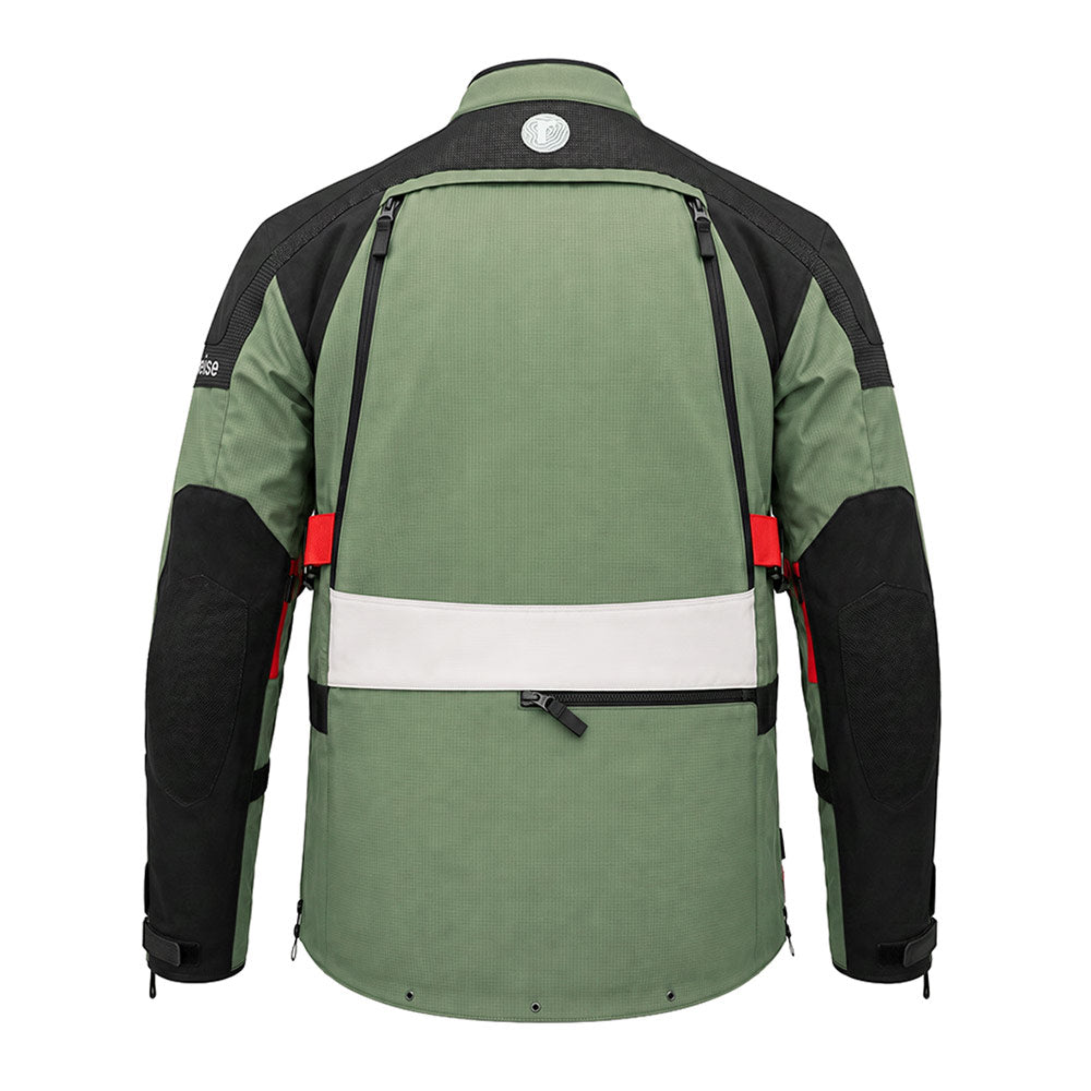 Reise Traverse Motorcycle Adventure Touring Jacket (Beetle) - REJK004MED488