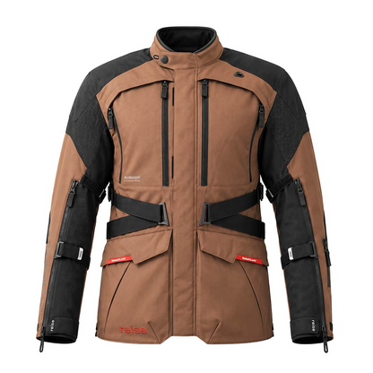 Reise Traverse Motorcycle Adventure Touring Jacket (Bison) - REJK004MED489