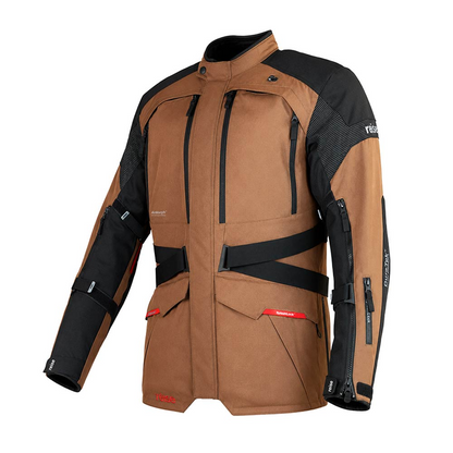 Reise Traverse Motorcycle Adventure Touring Jacket (Bison) - REJK004MED489