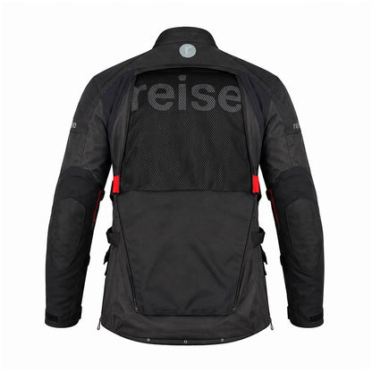 Reise Traverse Motorcycle Adventure Touring Jacket (Black) - REJK004SML025