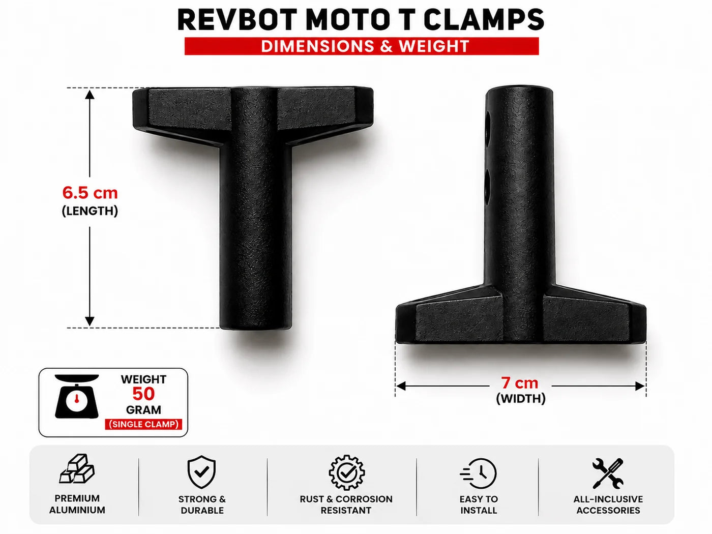 Revbot Moto T Clamps - CL3