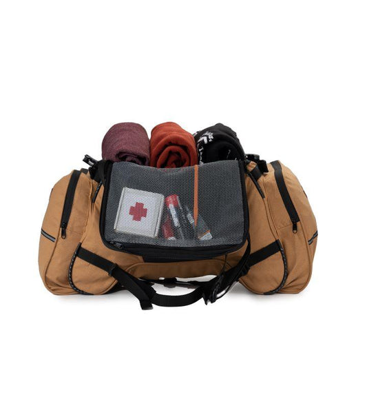 Rhino Mini 50L Tail Bag with Rain Cover (Khaki) by Guardian Gears