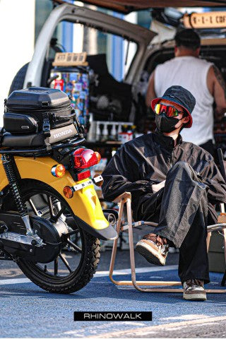 Rhinowalk 12-18l Motorcycle Tail Bag Hard Shell Expandable Saddle Tail Seat Bags for Scooter (MTR4001)