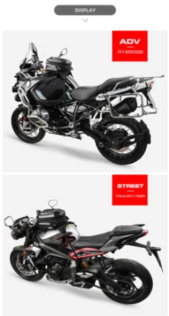 Rhinowalk 15-18l Motorcycle Tank bag Expanded Hard Shell Fuel Tank Bag for Motorcycle Bikes Tail Bag (MTR3001)