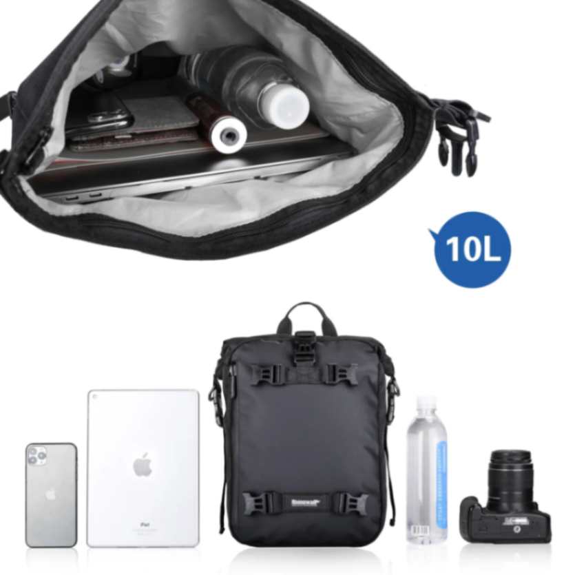 Rhinowalk 20L Motorcycle Saddle Bag Motopack Tail Bag for Outdoor Touring (MT21620)