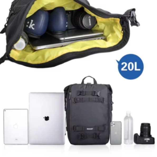 Rhinowalk 20L Motorcycle Saddle Bag Motopack Tail Bag for Outdoor Touring (MT21620)