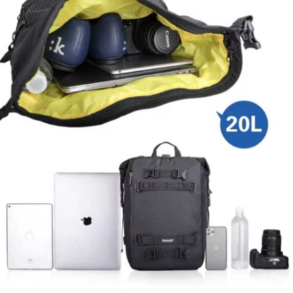 Rhinowalk 20L Motorcycle Saddle Bag Motopack Tail Bag for Outdoor Touring (MT21620)