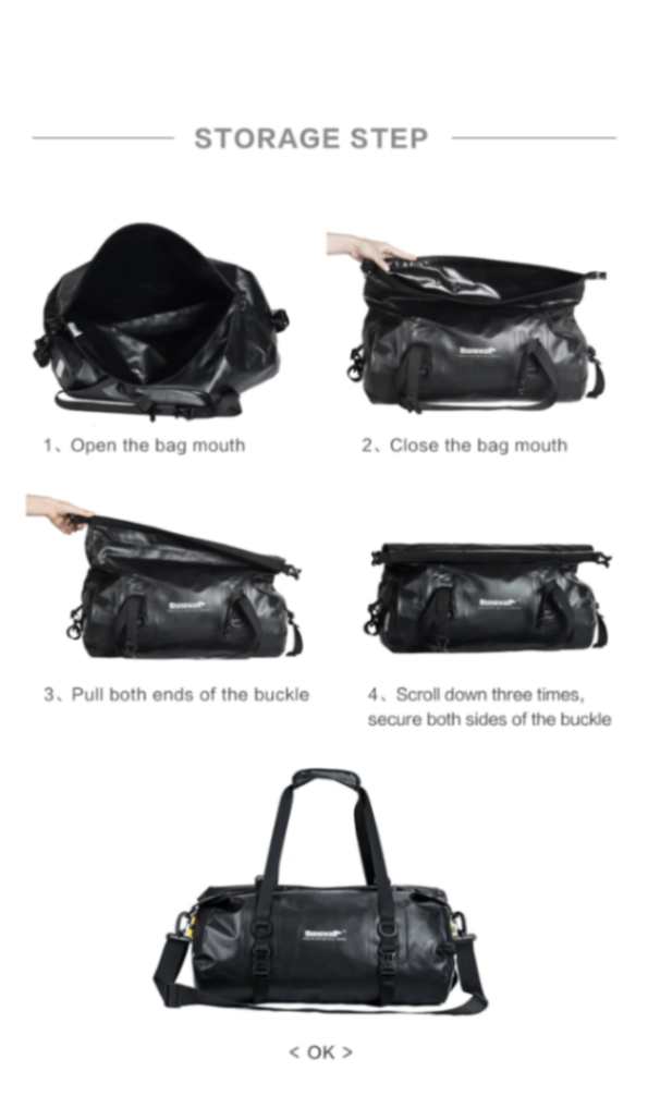 Rhinowalk 20L Motorcycle Waterproof MultiFunctional Bag (RK19660)