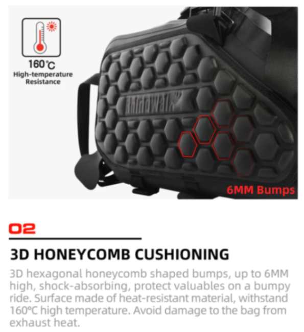 Rhinowalk 28 Liter Waterproof Pannier Bag for Motorcycle Adventure High Quality Motorbike Saddle Drypack-Pair (MT1428)