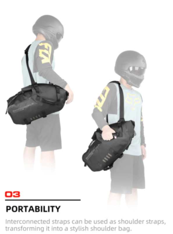 Rhinowalk 28 Liter Waterproof Pannier Bag for Motorcycle Adventure High Quality Motorbike Saddle Drypack-Pair (MT1428)