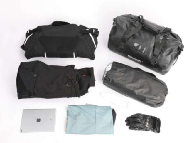 Rhinowalk 45L Waterproof Motorcycle Duffle Bag Heavy Duty Motorcycle Dry Tail Tool Bag for Adventure Bike (MT20450)