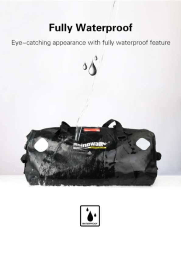 Rhinowalk 65L Motorcycle Waterproof Bag Large Capacity Motorcycle Dry Duffel Bag (MT20650)