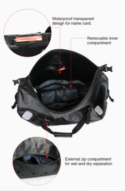 Rhinowalk 65L Motorcycle Waterproof Bag Large Capacity Motorcycle Dry Duffel Bag (MT20650)