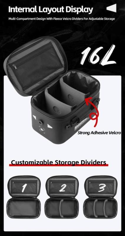 Rhinowalk Extended Waterproof Touring Bag for Side Case-MFT2306BK