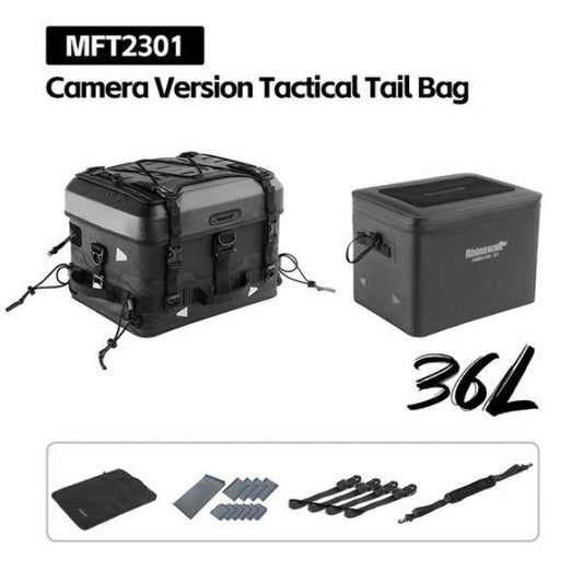 Rhinowalk Fortress Series X Tactical Tail Bag - Camera Version Tactical Tail Bag - MFT2301BK