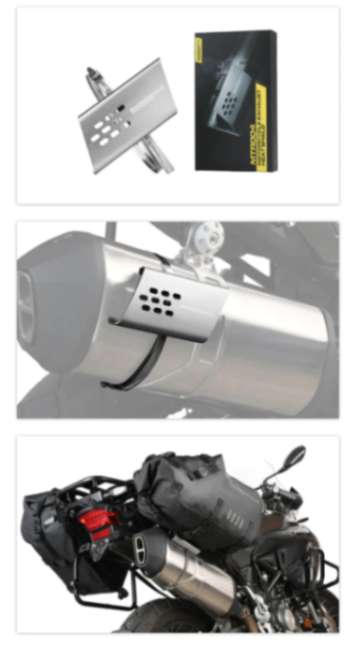 Rhinowalk Motorcycle Exhaust Heat Protection Universal Motorcycle Exhaust Muffler Pipe Heat Shield Cover (MTR004)