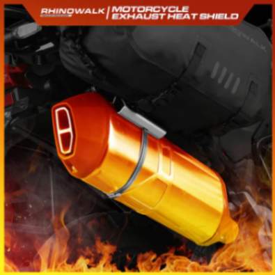 Rhinowalk Motorcycle Exhaust Heat Protection Universal Motorcycle Exhaust Muffler Pipe Heat Shield Cover (MTR004)