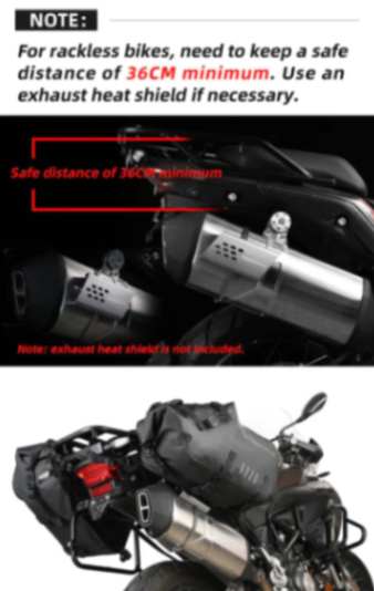 Rhinowalk Motorcycle Exhaust Heat Protection Universal Motorcycle Exhaust Muffler Pipe Heat Shield Cover (MTR004)