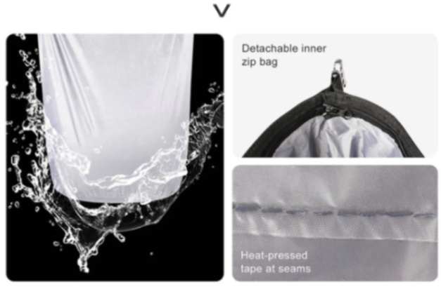 Rhinowalk Motorcycle SaddleBag 20L Sturdy Drift Bike Saddle Seat Side Bag for Motorbike Luggage Touring Adventure (Single Unit) (MT2040)