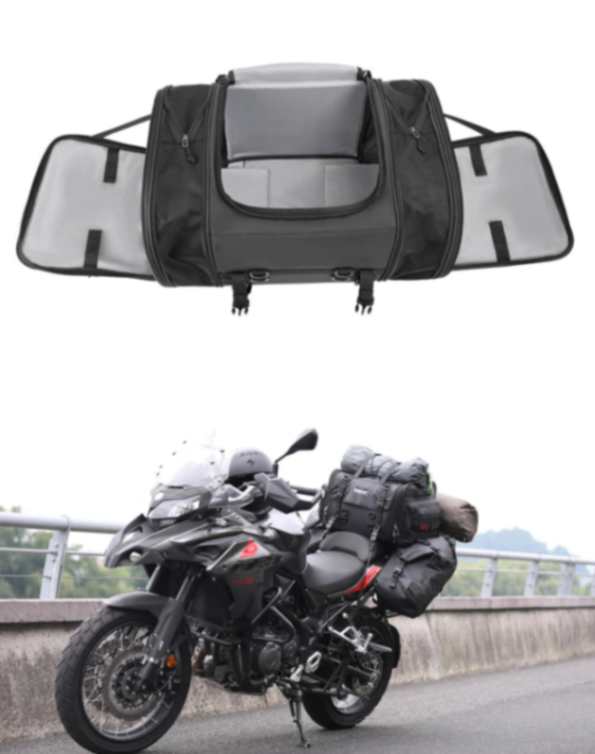 Rhinowalk Motorcycle Tail Bag Motorbike Rear Seat Bag 40-60 liter Large Capacity Motopack Bag (MT4060)