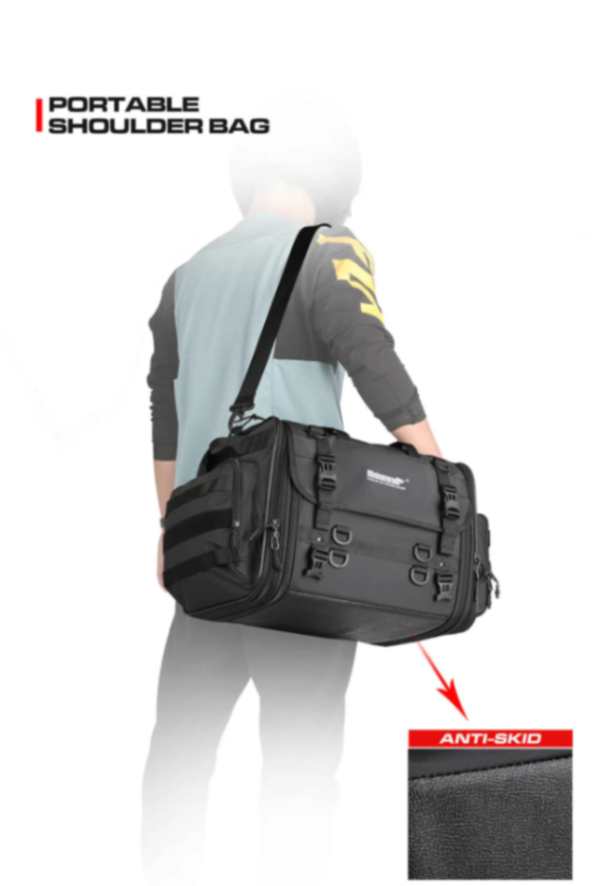 Rhinowalk Motorcycle Tail Bag Motorbike Rear Seat Bag 40-60 liter Large Capacity Motopack Bag (MT4060)