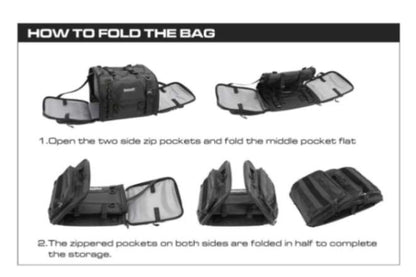 Rhinowalk Motorcycle Tail Bag Motorbike Rear Seat Bag 40-60 liter Large Capacity Motopack Bag (MT4060)