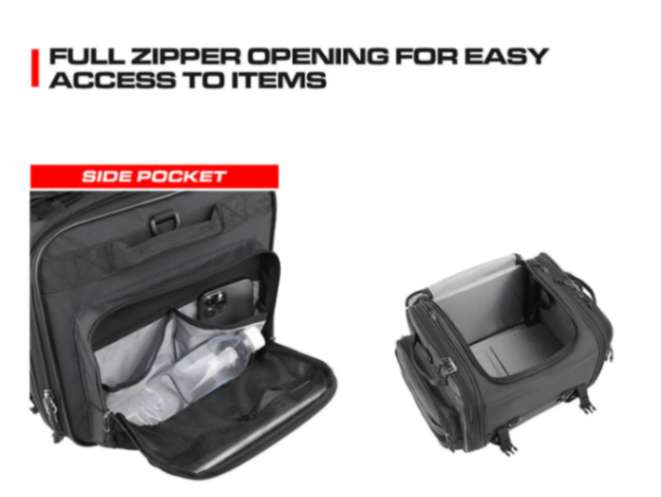 Rhinowalk Motorcycle Tail Bag Motorbike Rear Seat Bag 40-60 liter Large Capacity Motopack Bag (MT4060)