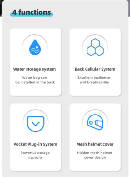 Rhinowalk Motorcycle Vest (M1012BK)