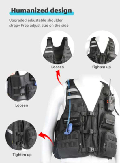 Rhinowalk Motorcycle Vest (M1012BK)